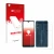 Face avant d’un emballage produit avec le logo de la marque upscreen. À côté, l’appareil Alcatel 1S 2020 (Avant+Arrière) est r