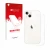 Face avant d’un emballage produit avec le logo de la marque upscreen. À côté, l’appareil Apple iPhone 13 (Arrière) est représe