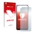 Face avant d’un emballage produit avec le logo de la marque upscreen. À côté, l’appareil Oppo A96 est représenté avec la prote