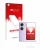 Face avant d’un emballage produit avec le logo de la marque upscreen. À côté, l’appareil Oppo Find N2 Flip (Affichage arrière)