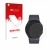 Face avant d’un emballage produit avec le logo de la marque upscreen. À côté, l’appareil Samsung Galaxy Watch 6 (44 mm) est re