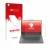 Face avant d’un emballage produit avec le logo de la marque upscreen. À côté, l’appareil Lenovo Legion Slim 5 14 est représent