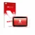 Face avant d’un emballage produit avec le logo de la marque upscreen. À côté, l’appareil Blackview Tab 3 Kids est représenté a