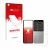 Face avant d’un emballage produit avec le logo de la marque upscreen. À côté, l’appareil Samsung Galaxy Z Flip 6 (Avant+Arrièr