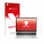 Face avant d’un emballage produit avec le logo de la marque upscreen. À côté, l’appareil HP EliteBook 830 G11 est représenté a