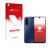 Face avant d’un emballage produit avec le logo de la marque upscreen. À côté, l’appareil Samsung Galaxy A17 4G (Avant+Caméra) 