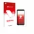 Face avant d’un emballage produit avec le logo de la marque upscreen. À côté, l’appareil Ulefone RugKing est représenté avec l