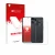 Face avant d’un emballage produit avec le logo de la marque upscreen. À côté, l’appareil Nothing Phone (3a) Lite (Avant+Arrièr
