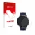Face avant d’un emballage produit avec le logo de la marque upscreen. À côté, l’appareil Amazfit Active 3 Premium est représen