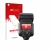 Face avant d’un emballage produit avec le logo de la marque upscreen. À côté, l’appareil Canon Speedlite EL-5 est représenté a