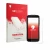 Face avant d’un emballage produit avec le logo de la marque upscreen. À côté, l’appareil Doogee Fire 3 est représenté avec la 
