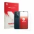 Face avant d’un emballage produit avec le logo de la marque upscreen. À côté, l’appareil realme C100 5G (Avant+Caméra) est rep