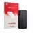 Face avant d’un emballage produit avec le logo de la marque upscreen. À côté, l’appareil Xiaomi Poco X8 Pro Max (Arrière) est 