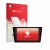 Face avant d’un emballage produit avec le logo de la marque upscreen. À côté, l’appareil Dynavin D10-W211 Premium est représen