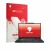Face avant d’un emballage produit avec le logo de la marque upscreen. À côté, l’appareil MSI Cyborg 15 B13W est représenté ave