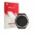 Face avant d’un emballage produit avec le logo de la marque upscreen. À côté, l’appareil Huami Amazfit T-Rex Dual Solar est re