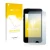 Face avant d’un emballage produit avec le logo de la marque upscreen. À côté, l’appareil Apple iPod Touch (2e Gen.) est représ