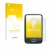 Face avant d’un emballage produit avec le logo de la marque upscreen. À côté, l’appareil Dexcom G6 Receiver CGM est représenté