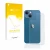 Face avant d’un emballage produit avec le logo de la marque upscreen. À côté, l’appareil Apple iPhone 13 mini (Arrière) est re
