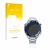 Face avant d’un emballage produit avec le logo de la marque upscreen. À côté, l’appareil Huawei Watch Ultimate (48.5 mm) est r