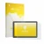 Face avant d’un emballage produit avec le logo de la marque upscreen. À côté, l’appareil Awow Aibook 11 est représenté avec la