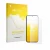 Face avant d’un emballage produit avec le logo de la marque upscreen. À côté, l’appareil Tecno Camon Slim est représenté avec 