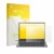 Face avant d’un emballage produit avec le logo de la marque upscreen. À côté, l’appareil Acer Chromebook Plus 514 est représen