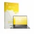 Face avant d’un emballage produit avec le logo de la marque upscreen. À côté, l’appareil ASUS Vivobook S16 S5652 est représent