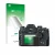 Face avant d’un emballage produit avec le logo de la marque upscreen. À côté, l’appareil Konica Minolta Dynax 7D est représent