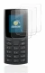 Image de l'appareil Nokia 110 (2023) avec une grande variété de protections d'écran.