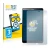Face avant d’un emballage produit avec le logo de la marque BROTECT. À côté, l’appareil Samsung Galaxy Tab A 10.1 2016 est rep