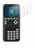 Image de l'appareil Texas Instruments TI-84 Plus CE-T Python avec une grande variété de protections d'écran.