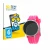 Face avant d’un emballage produit avec le logo de la marque BROTECT. À côté, l’appareil Kiddus Children's Learning Watch est r