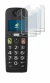 Image de l'appareil Panasonic KX-TGU130 avec une grande variété de protections d'écran.