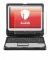 Image de l'appareil Panasonic Toughbook CF-33 avec une grande variété de protections d'écran.