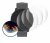 Image de l'appareil Shot Scope G5 GPS Watch avec une grande variété de protections d'écran.