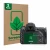Face avant d’un emballage produit avec le logo de la marque ScreenLeaf. À côté, l’appareil Nikon D750 est représenté avec la p