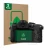 Face avant d’un emballage produit avec le logo de la marque ScreenLeaf. À côté, l’appareil Panasonic Lumix DMC-G81 est représe