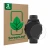Face avant d’un emballage produit avec le logo de la marque ScreenLeaf. À côté, l’appareil Garmin Forerunner 945 est représent
