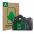 Face avant d’un emballage produit avec le logo de la marque ScreenLeaf. À côté, l’appareil Pentax K-3 Mark III est représenté 