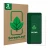 Face avant d’un emballage produit avec le logo de la marque ScreenLeaf. À côté, l’appareil Samsung Galaxy S21 FE 5G est représ