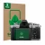 Face avant d’un emballage produit avec le logo de la marque ScreenLeaf. À côté, l’appareil Nikon Z fc est représenté avec la p