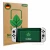 Face avant d’un emballage produit avec le logo de la marque ScreenLeaf. À côté, l’appareil Nintendo Switch OLED-Modell est rep