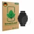 Face avant d’un emballage produit avec le logo de la marque ScreenLeaf. À côté, l’appareil Garmin Forerunner 255 est représent