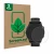 Face avant d’un emballage produit avec le logo de la marque ScreenLeaf. À côté, l’appareil Garmin Forerunner 255 Music est rep