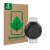 Face avant d’un emballage produit avec le logo de la marque ScreenLeaf. À côté, l’appareil Garmin Forerunner 265 (46 mm) est r