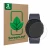Face avant d’un emballage produit avec le logo de la marque ScreenLeaf. À côté, l’appareil Samsung Galaxy Watch 6 (44 mm) est 