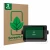 Face avant d’un emballage produit avec le logo de la marque ScreenLeaf. À côté, l’appareil Garmin ECHOMAP UHD2 9" est représen