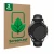 Face avant d’un emballage produit avec le logo de la marque ScreenLeaf. À côté, l’appareil Xiaomi Watch S3 est représenté avec