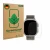 Face avant d’un emballage produit avec le logo de la marque ScreenLeaf. À côté, l’appareil Apple Watch Ultra 3 est représenté 